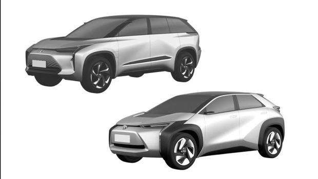 Gambar Paten Calon Crossover Listrik Toyota