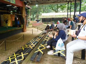 Hari Pertama Buka, Begini Potret di Kebun Binatang Bandung