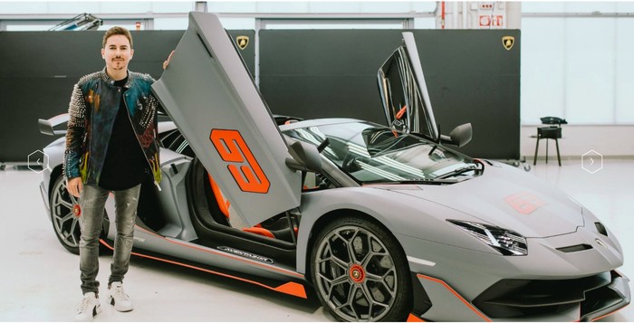 Jorge Lorenzo Tambah Mobil Lagi, Kini Aventador SVJ 63 Roadster.