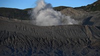 Suasana sepi Gunung Bromo di Probolinggo, Jawa Timur, Sabtu (27/6/2020).