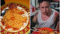 Makanan pedas memberi efek panas pada tubuh. Keringat bercucuran, wajah merah, bibir jadi tebal hingga gelisah biasa dialami orang-orang yang kepedasan. Foto: istimewa