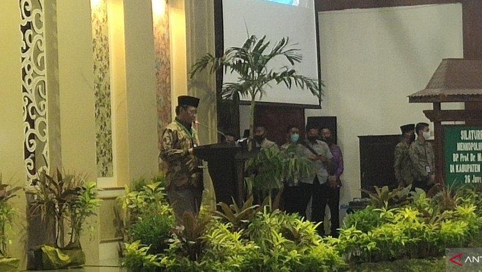 Menko Polhukam Mahfud Md di Pamekasan, Jawa Timur