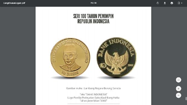 Pecahan Uang Logam Edisi Spesial