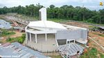Proyek Sarana Pos Lintas Batas Skouw Papua Dikebut