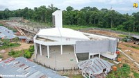 Renovasi Masjid juga terus berjalan. Pool/Kementerian PUPR.