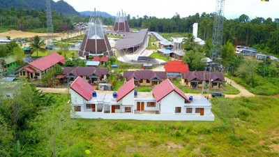 Proyek Sarana Pos Lintas Batas Skouw Papua Dikebut