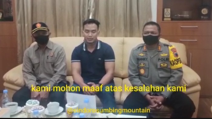 Video Doni Tata Meminta Maaf Trabas di Gunung Sumbing