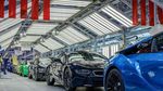 Pamit, BMW i8 Bentuk Barisan dengan 18 Warna Unik Tinggalkan Pabrik Leipzig