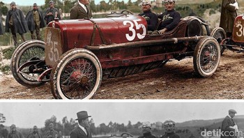 Antonio dan Ugo Sivocci di Alfa Romeo di Targa Florio tahun 1922. (Foto: Brightside)