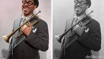 Dizzy Gllespie, New York tahun 1947. (Foto: Brightside)