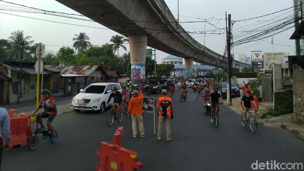 Suasana CFD di JLNT Antasari Jaksel.