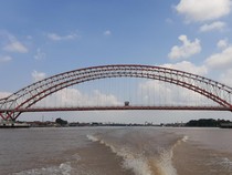 PUBMTR Sumsel Hitung Biaya Pasang Baru Lampu di Jembatan Musi VI yang Dicuri