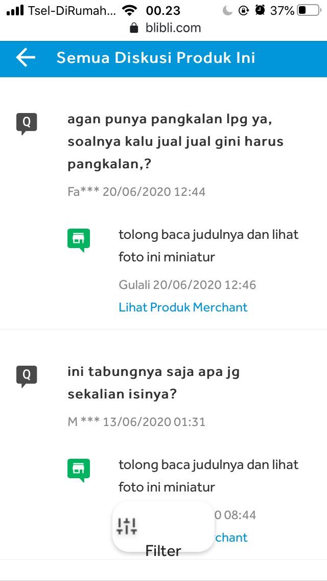jualan gas miniatur