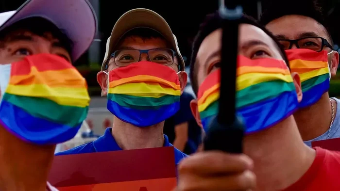 Komunitas LGBTQ di Taiwan menggelar acara pawai kebanggaan (AFP Photo/ Sam YEH)