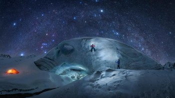 Panorama Milky Way di musim dingin dalam foto tangkapan Nicholas Roemmelt berjudul Winter Milky Way. Foto: Nicholas Roemmelt/Milky Way Photographer of the Year