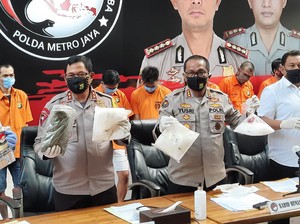 Polda Metro Ungkap Jaringan Pengedar 11,8 Kilogram Sabu Asal Iran