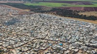 Kamp ini berada di Provinsi Idlib di perbatasan Suriah dan Turki. Burak Kara/Getty Images/File.