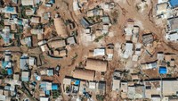 Para pengungsi ini hidup dari kekurangan dan sangat memerlukan bantuan. Burak Kara/Getty Images.