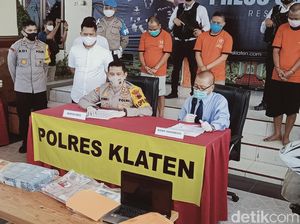 Polisi Klaten Ciduk 3 Pengedar dan Sita Duit Palsu Hampir Setengah Miliar