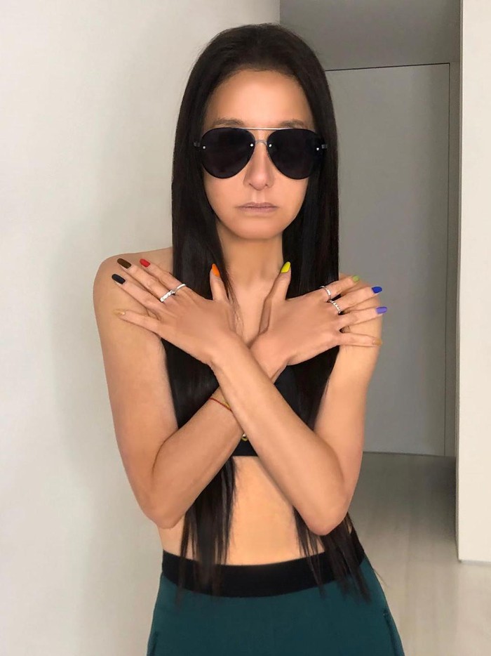 Tubuh ramping Vera Wang dipuji netizen.