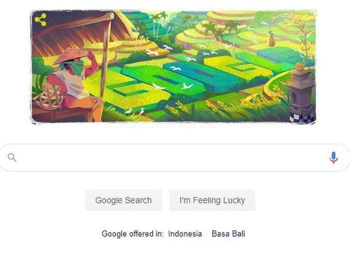 Warisan Budaya Bali Subak Jadi Google Doodle Hari Ini