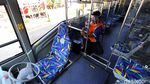 Begini Lho Penerapan Protokol Kesehatan di dalam Bus