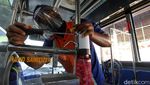 Begini Lho Penerapan Protokol Kesehatan di dalam Bus
