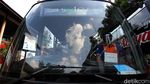Begini Lho Penerapan Protokol Kesehatan di dalam Bus