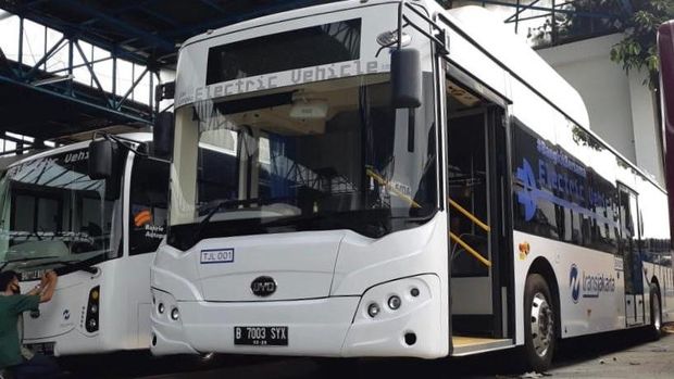 Bus Listrik Transjakarta merek BYD