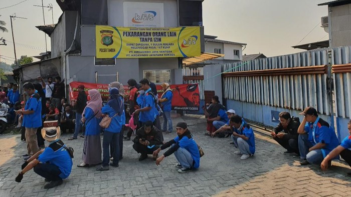 Demo buruh di Kabupaten Bekasi