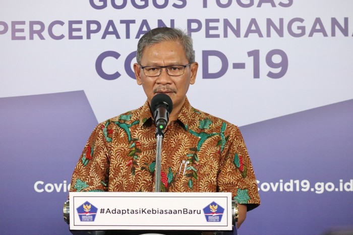 Juru bicara penanganan COVID-19, Achmad Yurianto (dok. BNPB)
