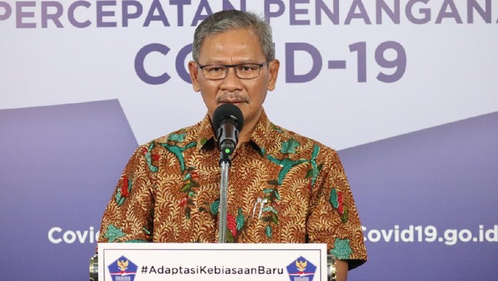 Juru bicara penanganan COVID-19, Achmad Yurianto (dok. BNPB)