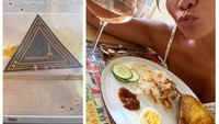 Lama tinggal di Paris tak membuat lidah Anggun lupa akan selera lokal. Anggun sangat senang saat siap menyantap nasi lemak. Hidangan asal Malaysia ini jadi menu makan malam Anggun.  Foto: instagram @anggun_cipta
