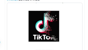 Kabar diblokirnya TikTok sangat ramai dibahas di media sosial India. Foto: Twitter
