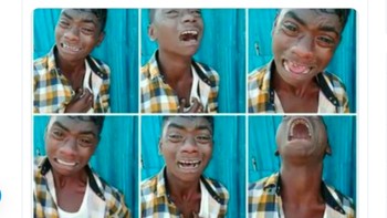 Para bintang TikTok digambarkan menangis. Foto: Twitter