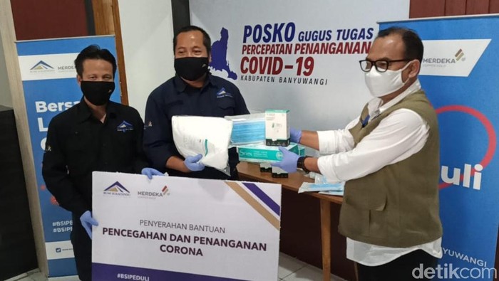 Operator Tambang Emas Kembali Salurkan Bantuan Untuk Penanganan COVID-19 di Banyuwangi