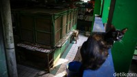 Begini suasana Pasar Mede di kawasan Cilandak, Jakarta Selatan, usai ditutup sementara.