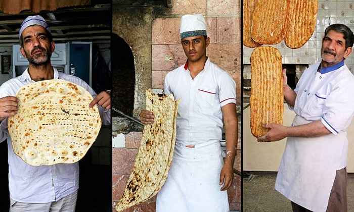 Pembuat Roti Berkah di Iran