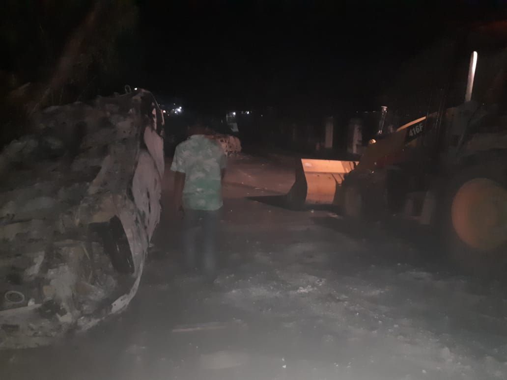 Suasana akibat kericuhan di Madina Sumut (dok. Istimewa)