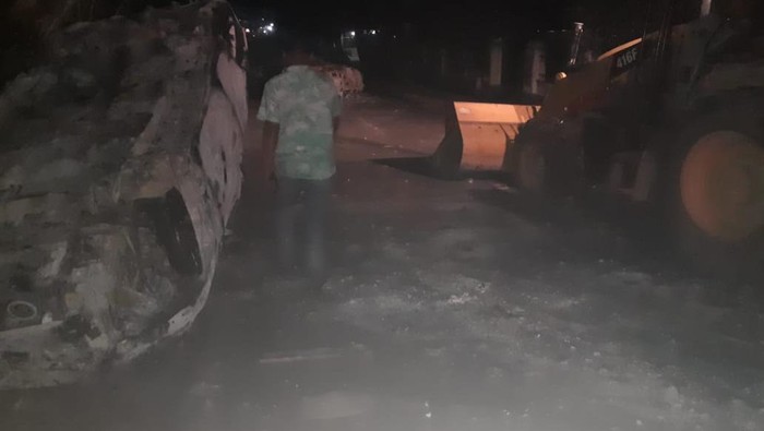 Suasana akibat kericuhan di Madina Sumut (dok. Istimewa)