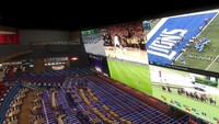 Ada juga semacam area berbentuk stadion tiga lantai dimana traveler bisa menggunakannya untuk menonton pertandingan olahraga yang disiarkan lewat layar raksasa 78 juta piksel di kasino dewasa Las Vegas itu. (dok. Circa Resort and Casino)