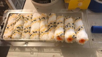 Rol cat yang tampak seperti makanan sushi. (Foto: Brightside)