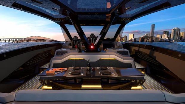 Kapal cepat Lamborghini 63 Tecnomar