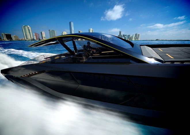 Lamborghini Bikin Speed Boat Bertenaga 4 000 Dk Bisa Ngebut 111 Km Jam