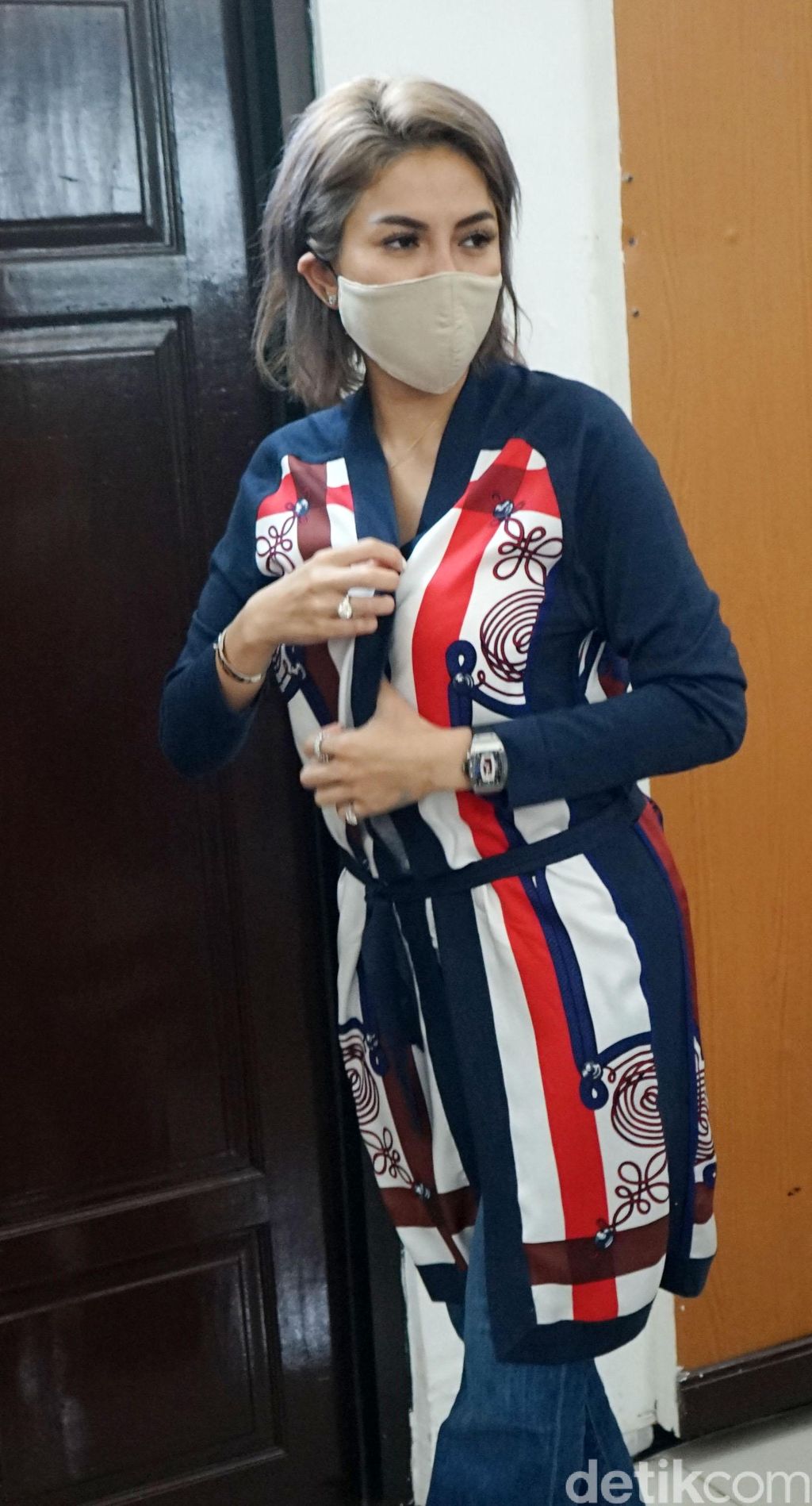 Nikita Mirzani saat ditemui di PN Jakarta Selatan.