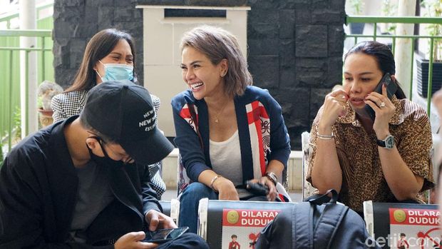 Nikita Mirzani saat ditemui di PN Jakarta Selatan.