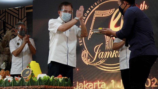 Potret Perayaan HUT Jamkrindo Secara Virtual