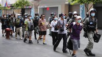 Terkait dengan disahkannya UU Keamanan Nasional, para kritikus khawatir undang-undang itu akan menghancurkan kebebasan luas di Hong Kong yang ditolak oleh orang-orang di China. AP Photo/Kin Cheung.