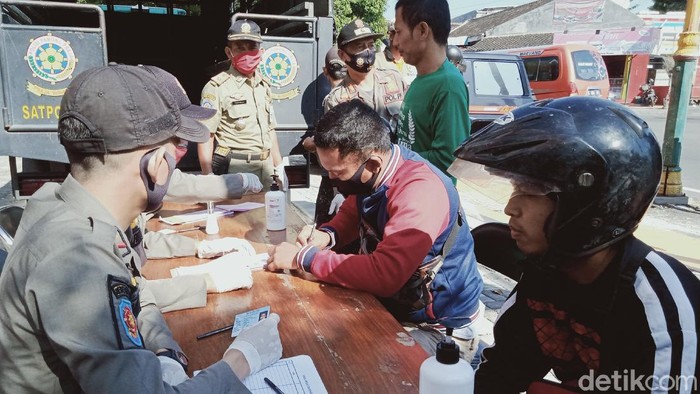 Razia warga tak bermasker di Klaten, Rabu (1/7/2020)