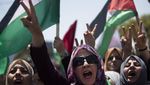 Demo Warga Palestina Tolak Rencana Israel Caplok Tepi Barat